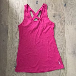 Pink ASICS tank